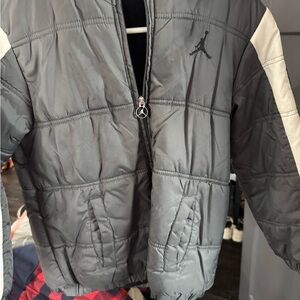 Jordan Kids Jacket - Gray and White